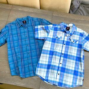 Quiksilver Boy XL S/S Button Front Shirts